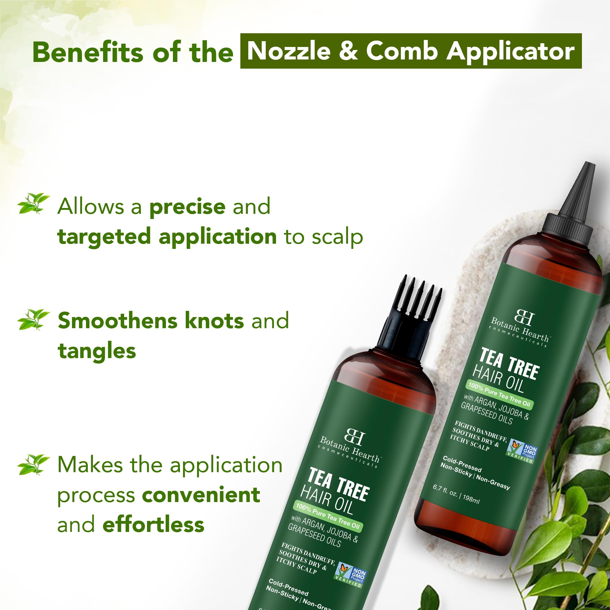 Botanic Hearth Aceite de Árbol de Té contra caspa y irritación.