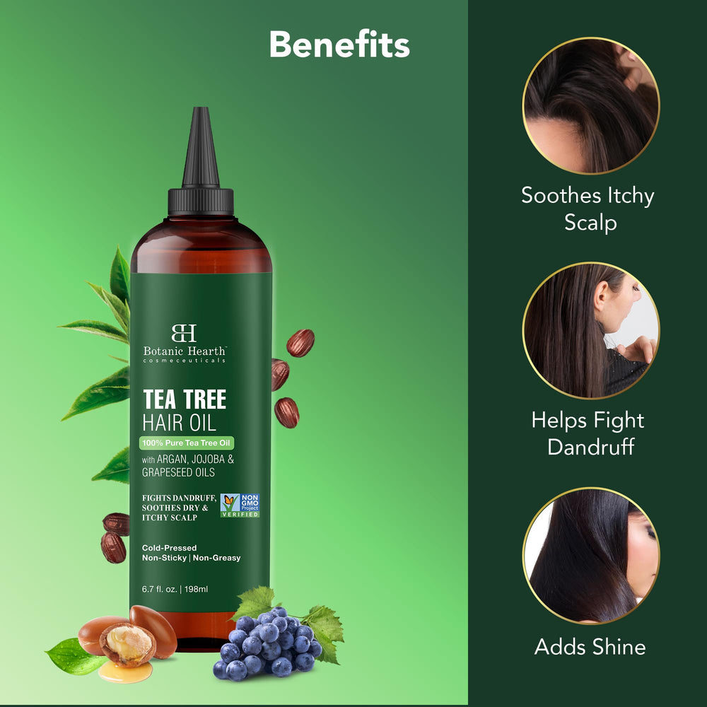 Botanic Hearth Aceite de Árbol de Té para cuero cabelludo: calma y alivio.