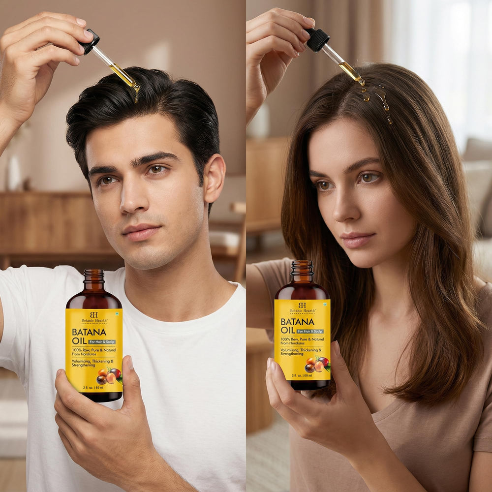 Aplicación en manos para distribuir el aceite de forma suave.