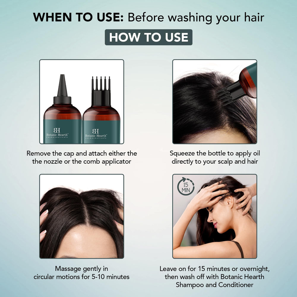 Botanic Hearth Aceite para pre-lavado: prepara el cabello para el lavado