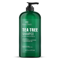 Botanic Hearth champú árbol de té: botella para una limpieza suave y fresca.