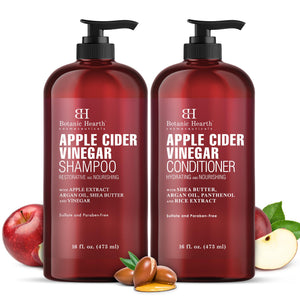 Botanic Hearth Champú con vinagre de manzana para balance del cuero cabelludo