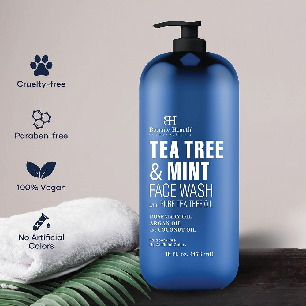Botanic Hearth Tea Tree Face Wash perfecto para piel sensible y rutina diaria.