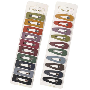 Pinzas B.PHNE para cabello mate multicolor, conjunto de 20 piezas, para peinados rápidos.