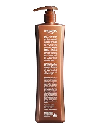 Textura cremosa de la mascarilla Brazilian Blowout que envuelve cada hebra