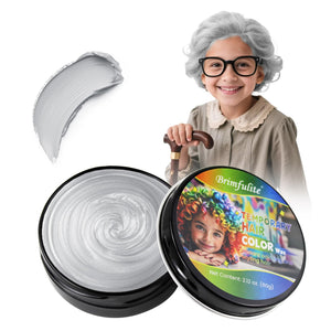 BRIMFULITE Cera Pelo Plata para niños, color temporal fácil de aplicar.
