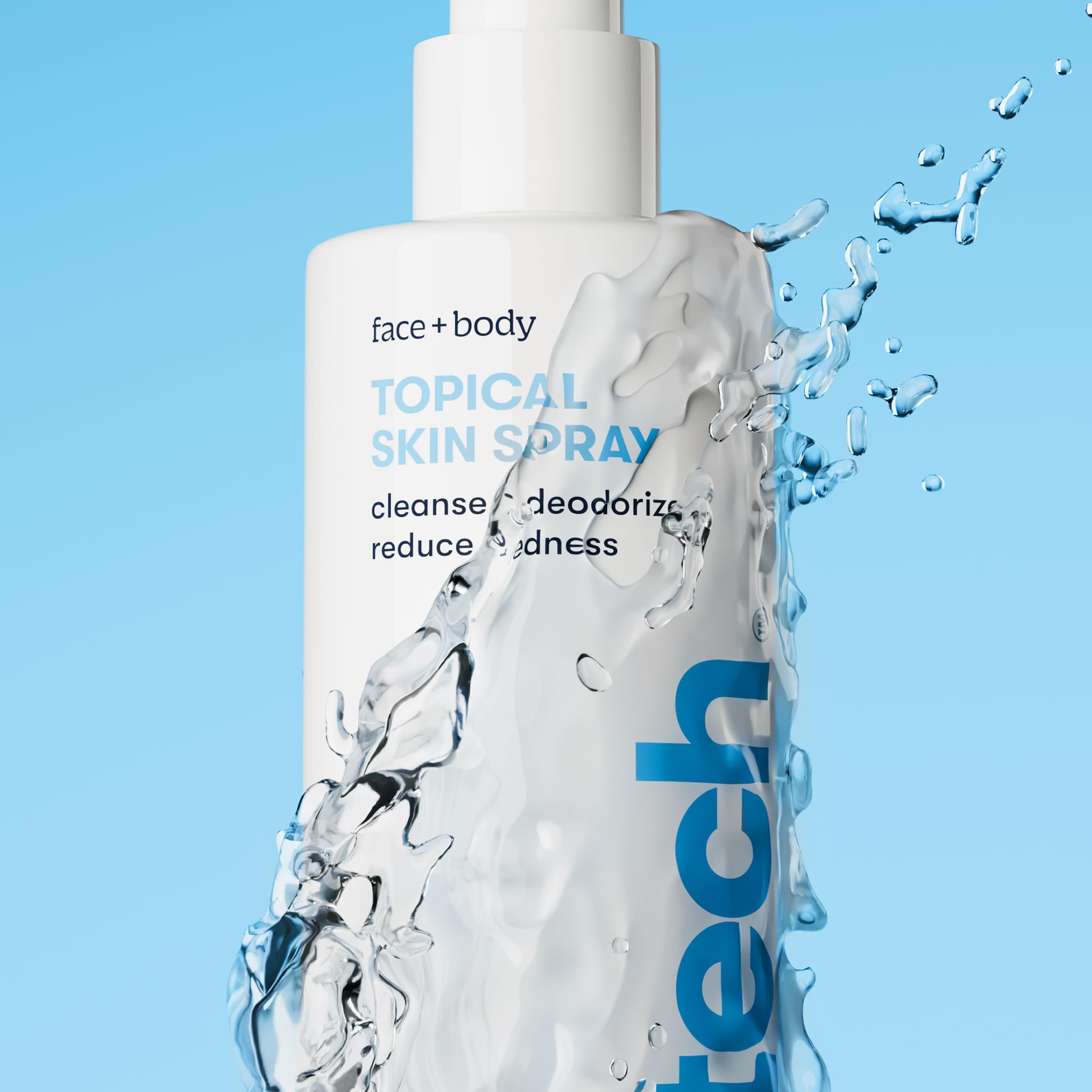 BRIOTECH bottle shown for facial spray application and easy use
