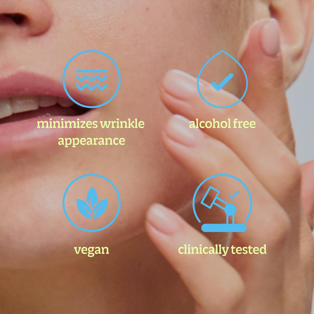 Aplicación facial suave con el serum para tono uniforme.
