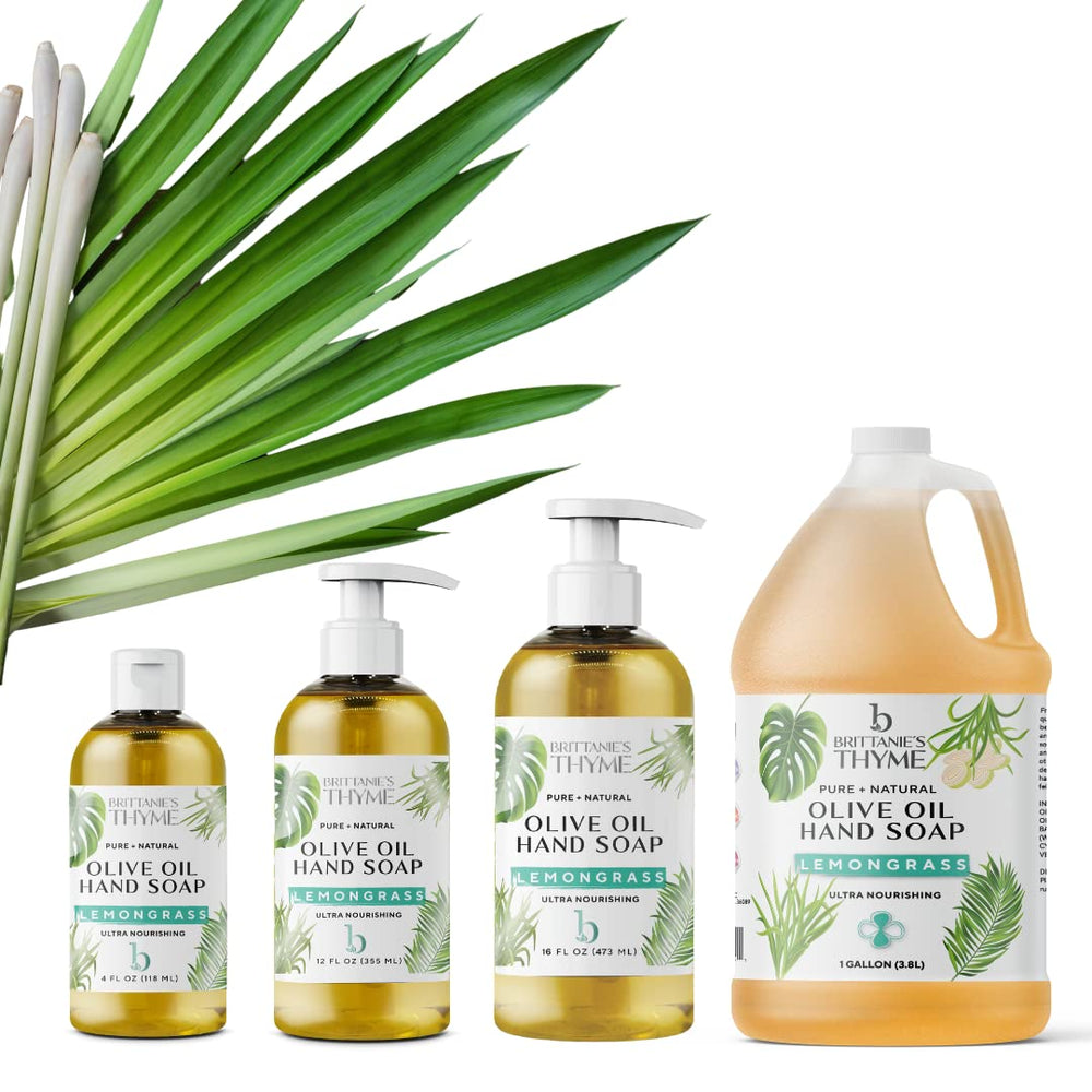 Brittnie’s Thyme Jabón Castile puro limón grass aroma cítrico y herbáceo revitalizante