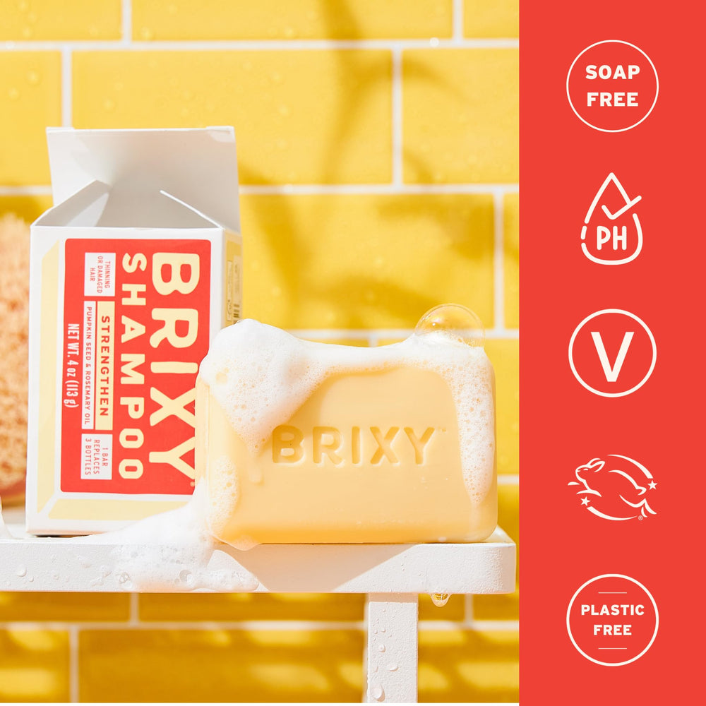 BRIXY Cafeína estimula la circulación para un cabello más saludable.