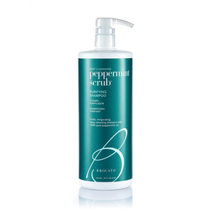 Brocato champú purificador con menta, enfoque clarificante, elimina residuos del cabello