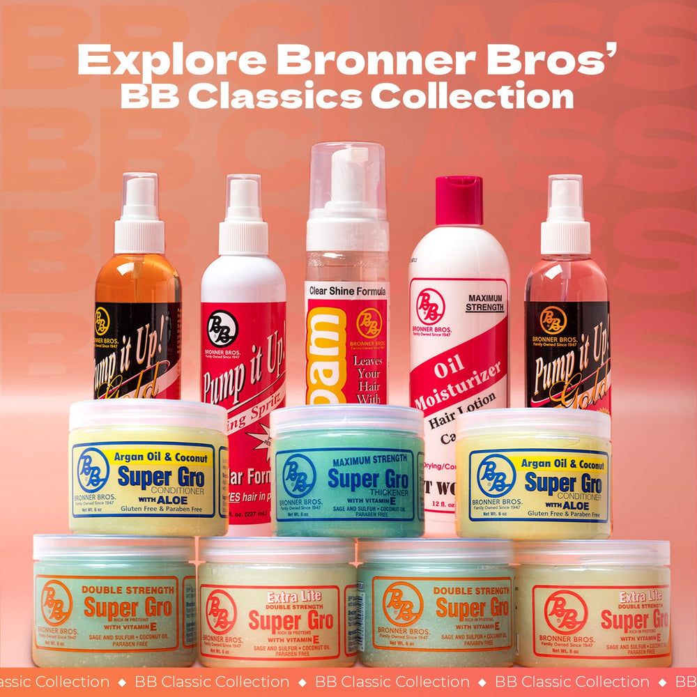 Bronner Bros Super Gro aplicación-cuero-cabello para uso diario.