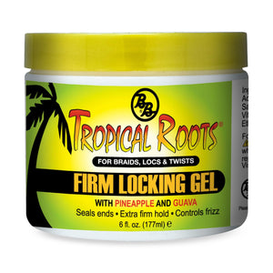 Bronner Bros Tropical Roots Gel Firme para Trenzas con control duradero y definición