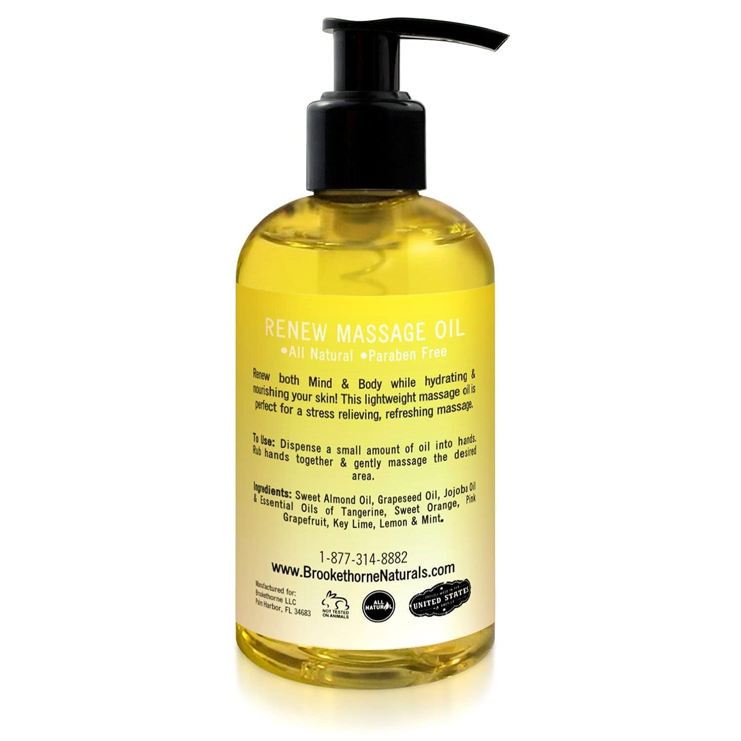 Brookethorne Naturals Renew, producto hecho en EE. UU. para cuidado corporal premium.