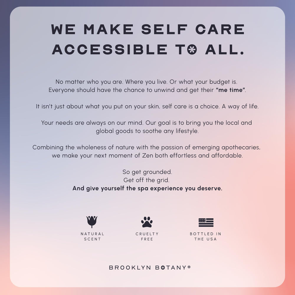 Fórmula de Brooklyn Botany libre de parabenos y sulfatos para piel limpia.
