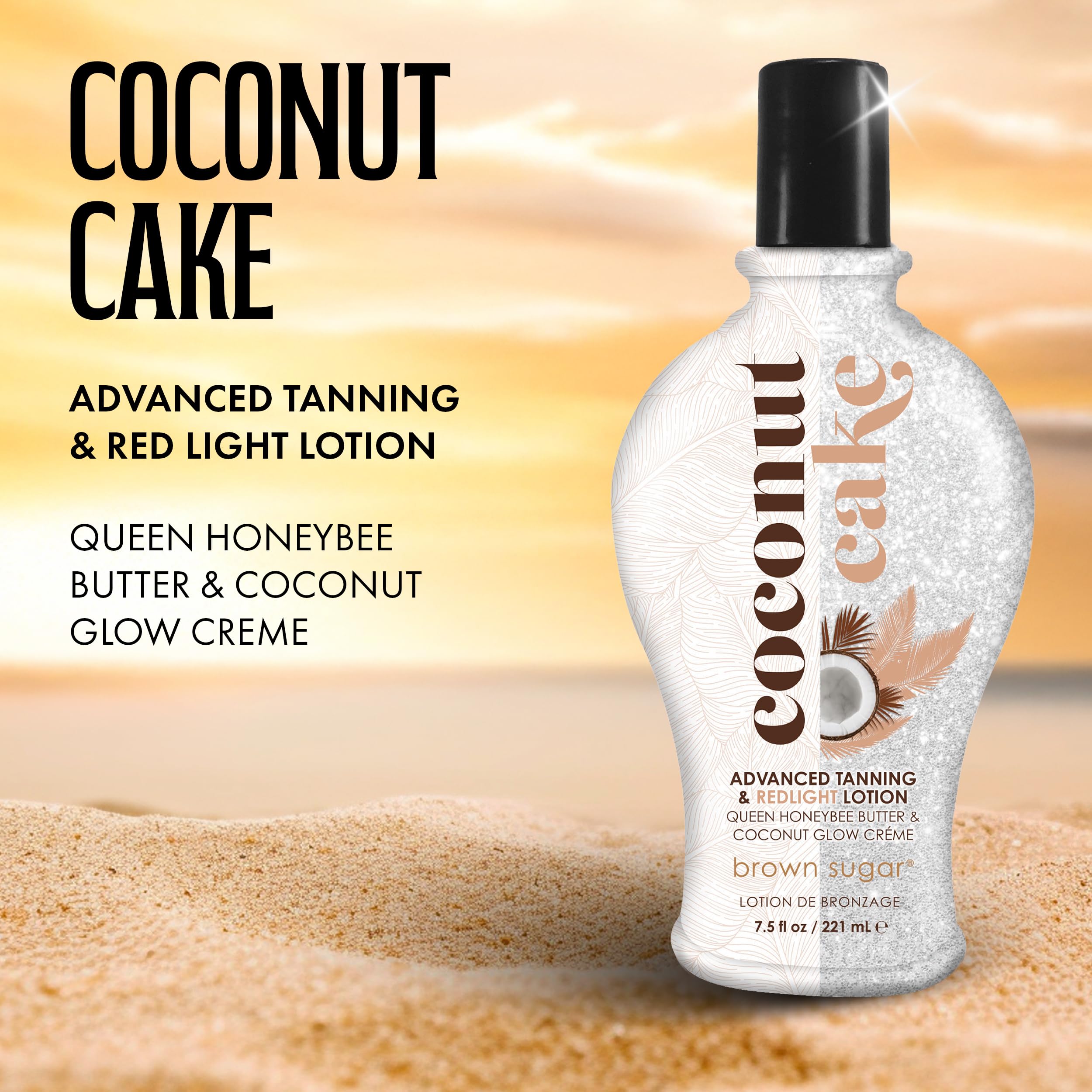 Textura cremosa de Brown Sugar Coconut Cake para aplicación suave