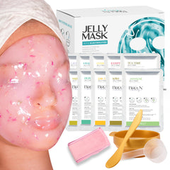 BRÜUN mascarilla jelly polvo para mezclar, hidratación efectiva para la piel