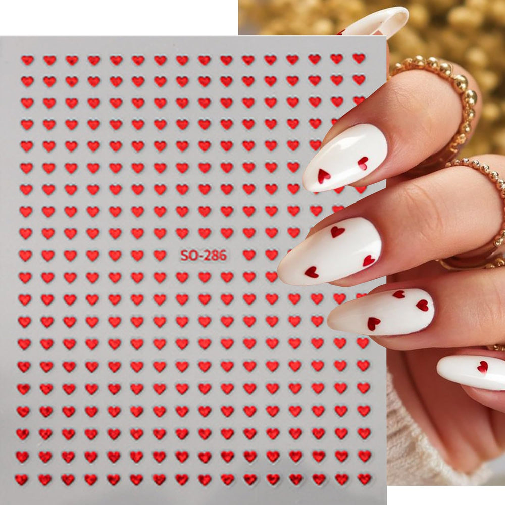 BSBTBZ Arte de uñas casero con corazón 3D, estilo romántico.