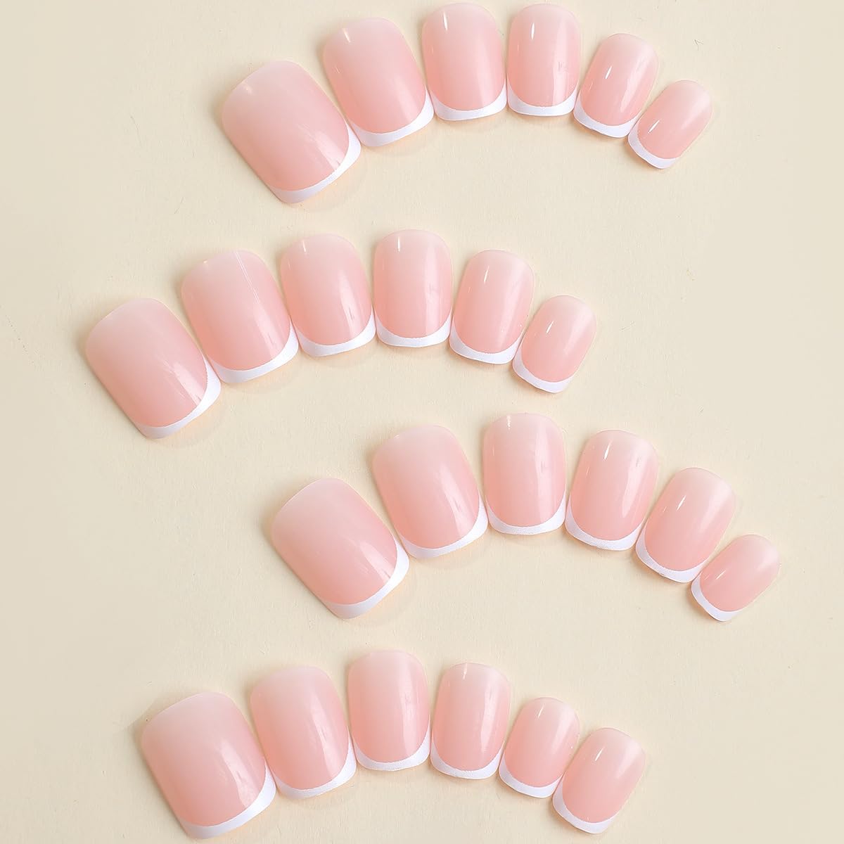 BSBTBZ conjunto 24 piezas Frances, ideal para uñas cortas y elegantes.