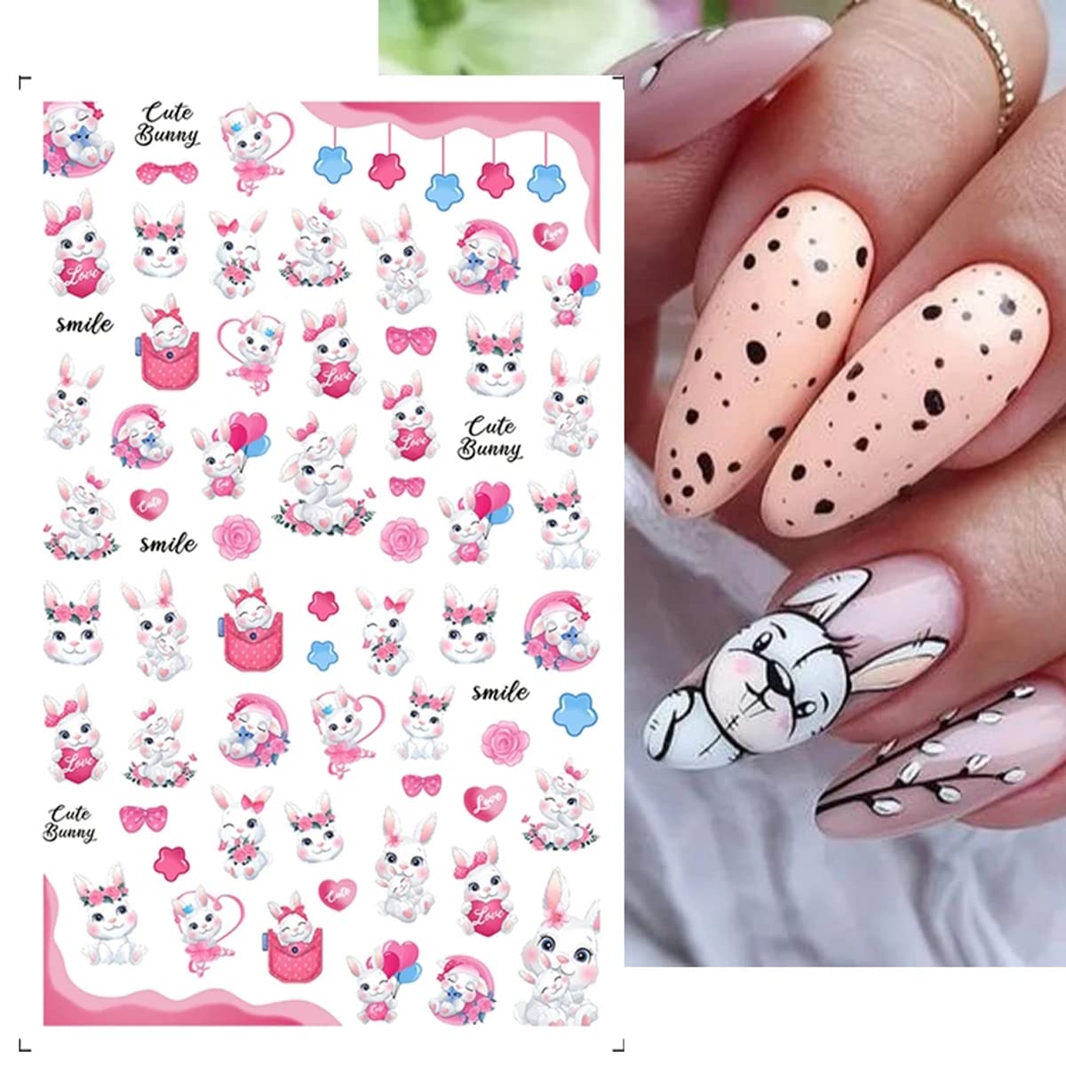 BSBTBZ pegatinas de uñas estilo cartoon para un look divertido