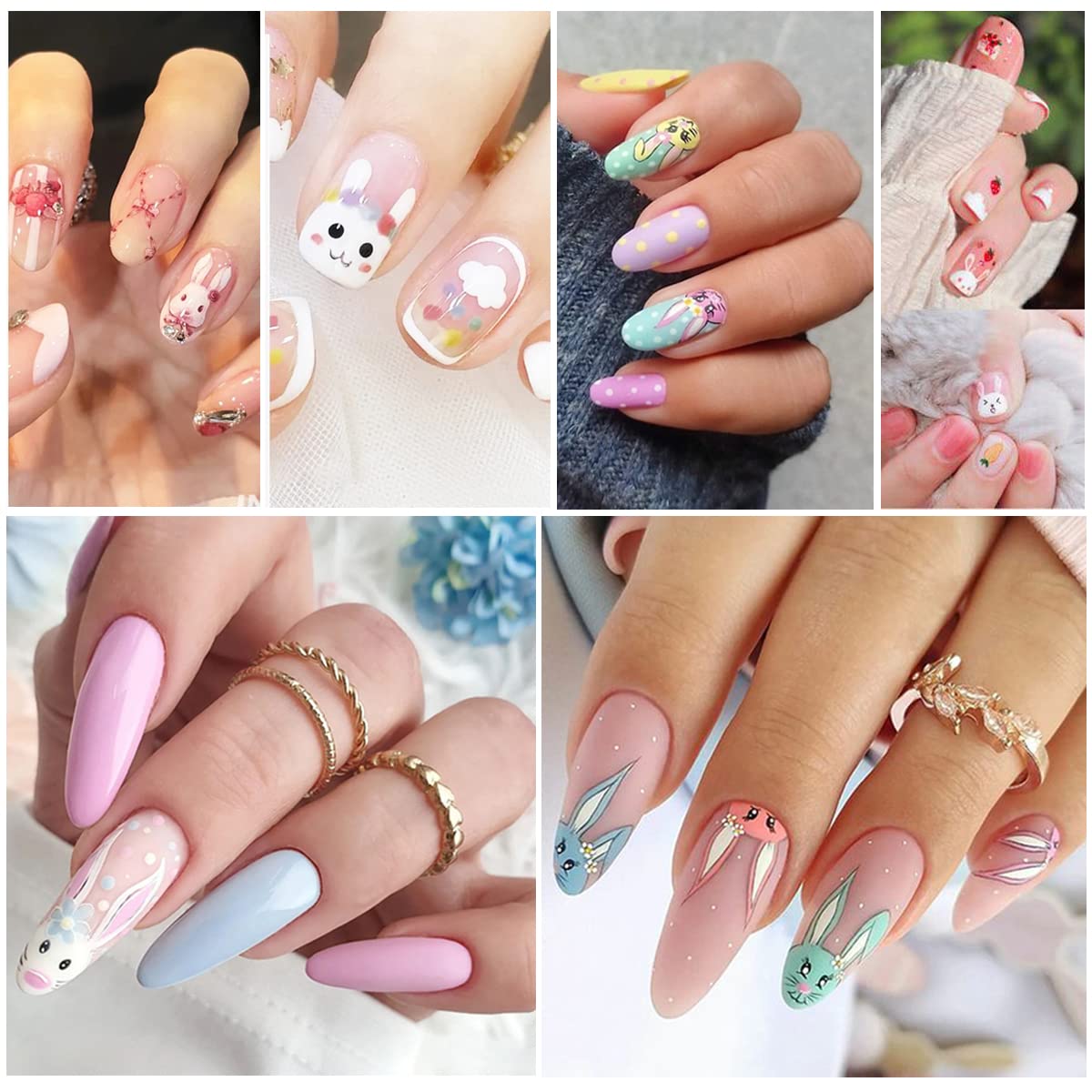 BSBTBZ opciones de uñas 3D para uñas naturales o artificiales