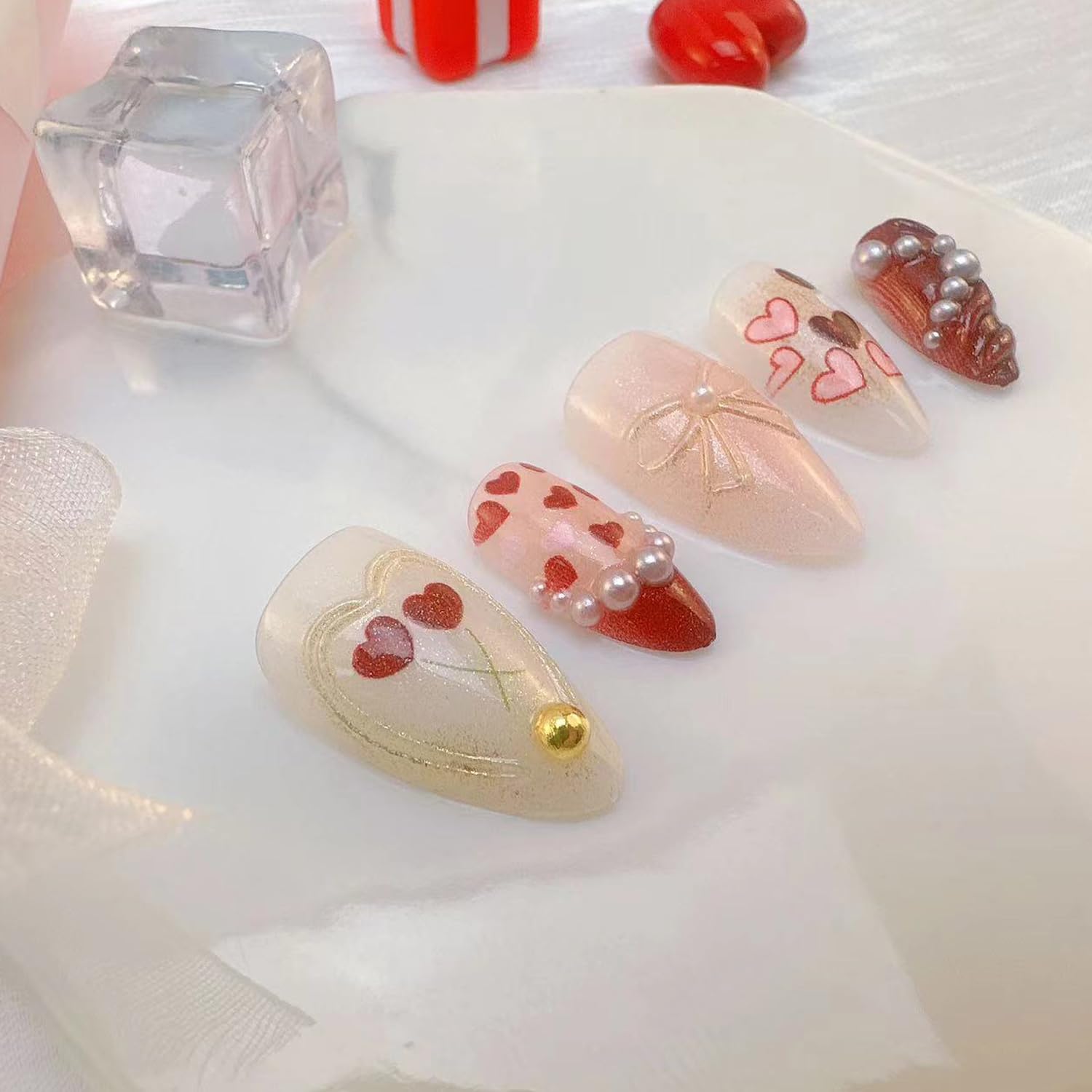 BSBTBZ uñas postizas con aplicación fácil, para bricolaje en casa.
