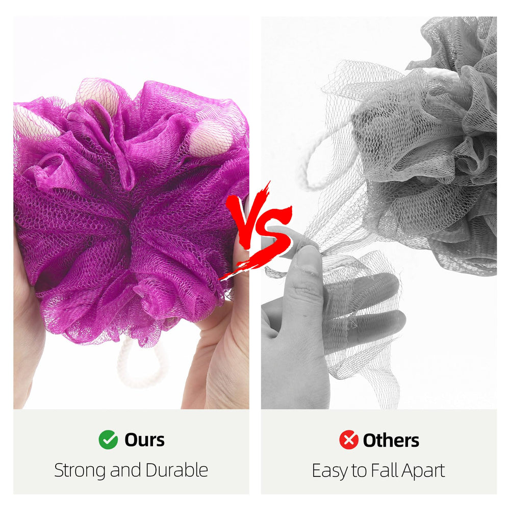 BTYMS esponja de baño en colores variados para una experiencia agradable.