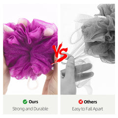 BTYMS esponja de baño en colores variados para una experiencia agradable.
