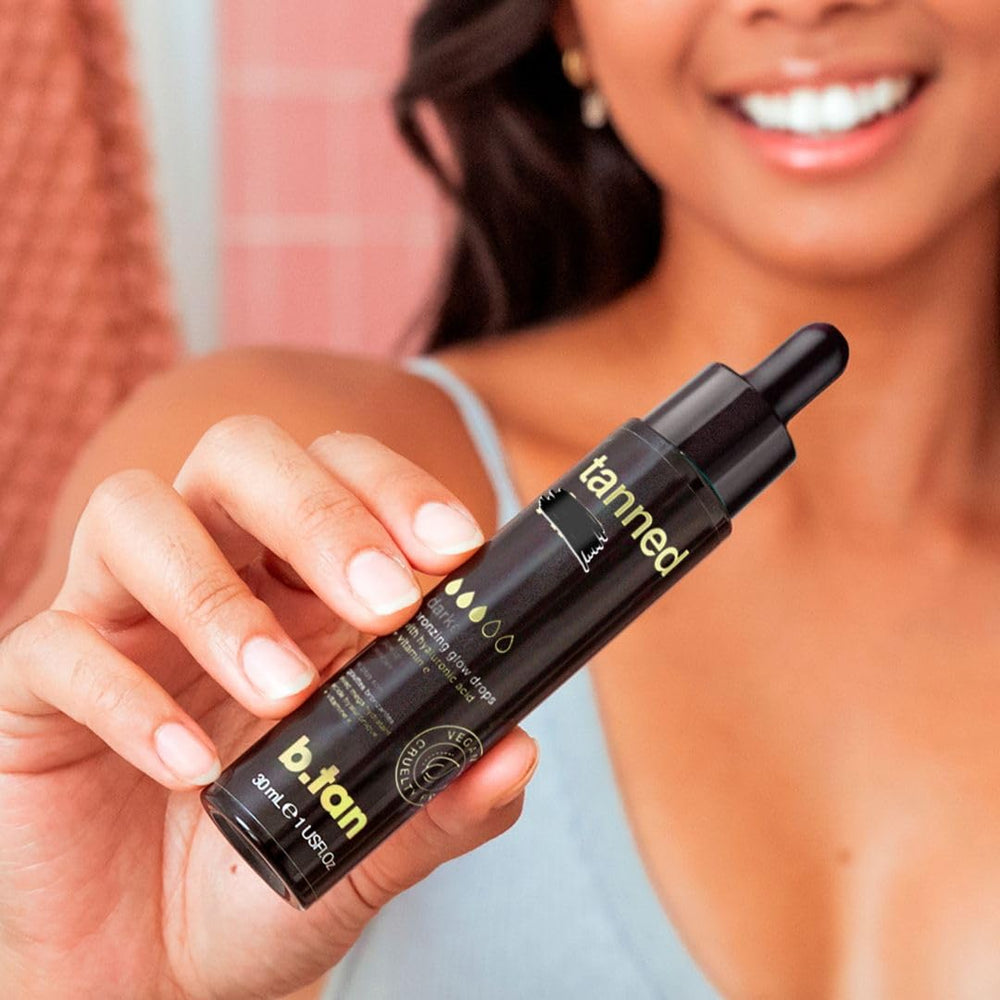 B.TAN efecto bronceado profundo para rostro sin manchas.