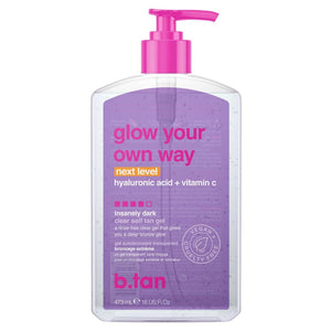 BTAN gel auto-bronceador transparente y liso para una aplicación suave