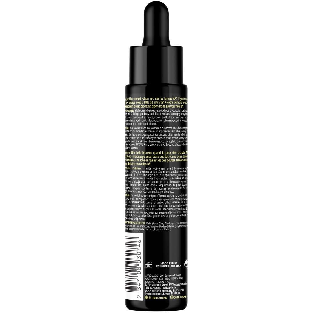 B.TAN gotas bronceadoras para rostro, aplicación uniforme.