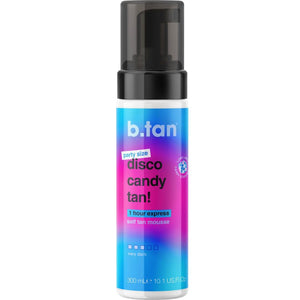 b.tan mousse bronceador con fragancia dulce en botella grande para un bronceado rápido y uniforme