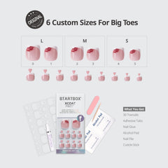 BTArtbox espesor de 2 mm para mayor protección de las uñas.