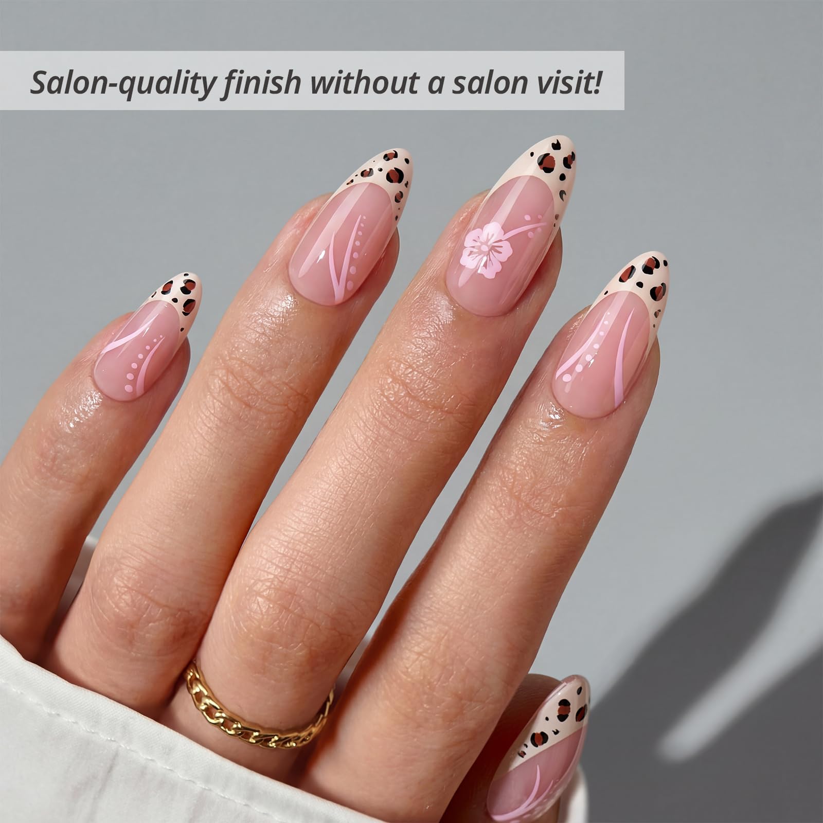 BTArtbox uñas diseño rosa leopard: estilo atrevido para cualquier ocasión.