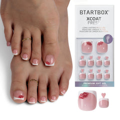 BTArtbox uñas postizas diseño labios rojos para una noche elegante.