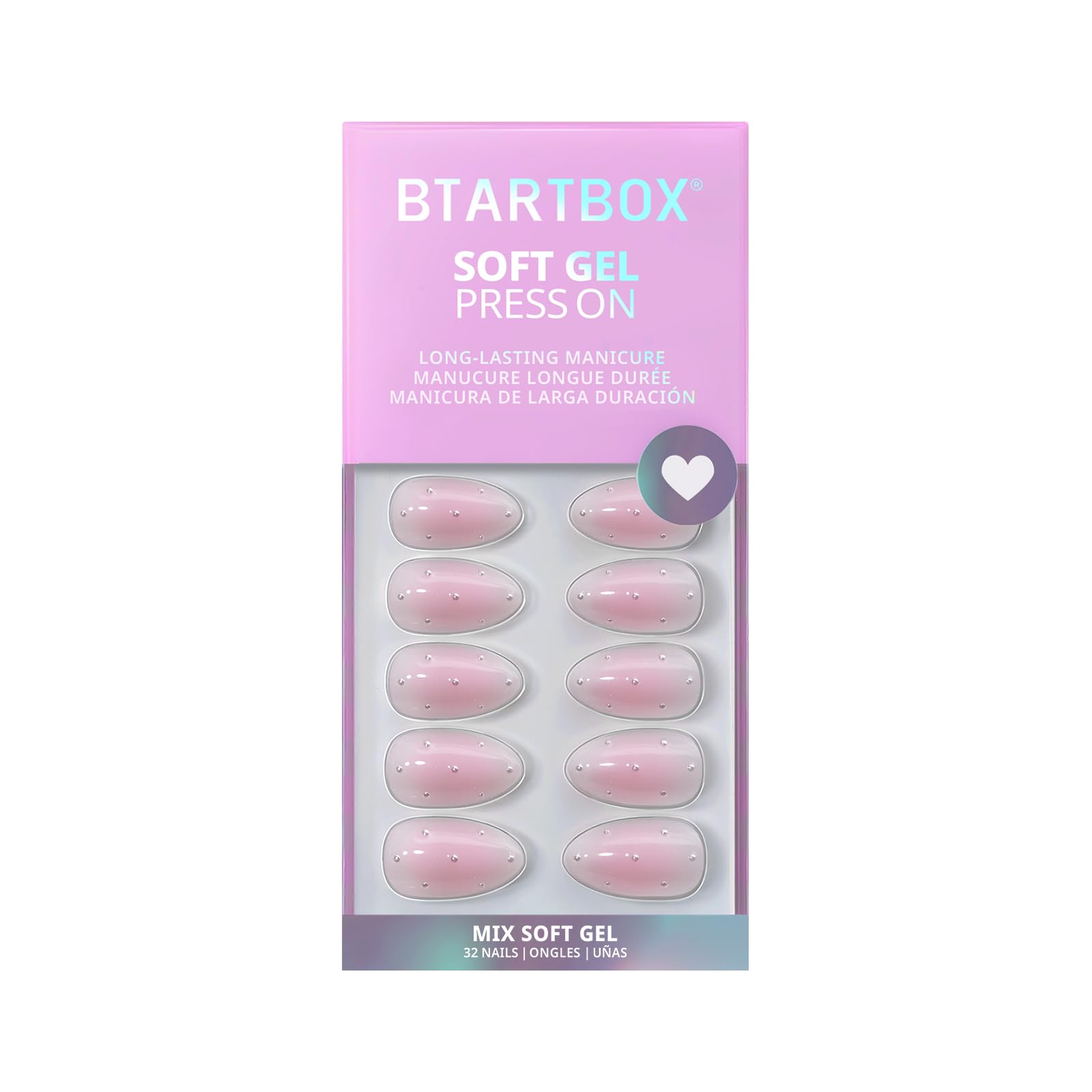 BTArtbox estuche elegante para guardar el kit de uñas Short Shy Metal
