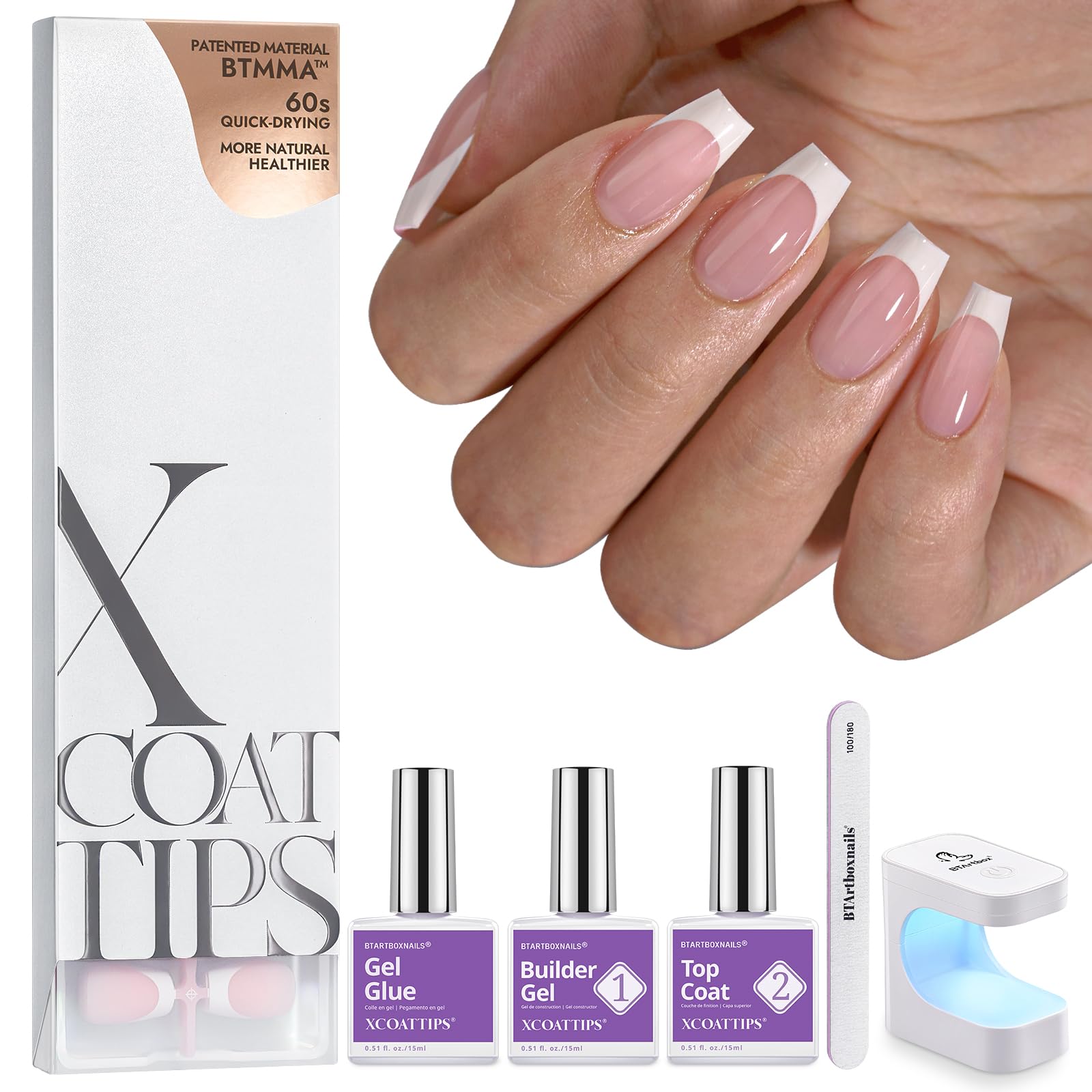 BTArtboxnails XCOATTIPS: proceso X-Coat para un acabado de gel uniforme.