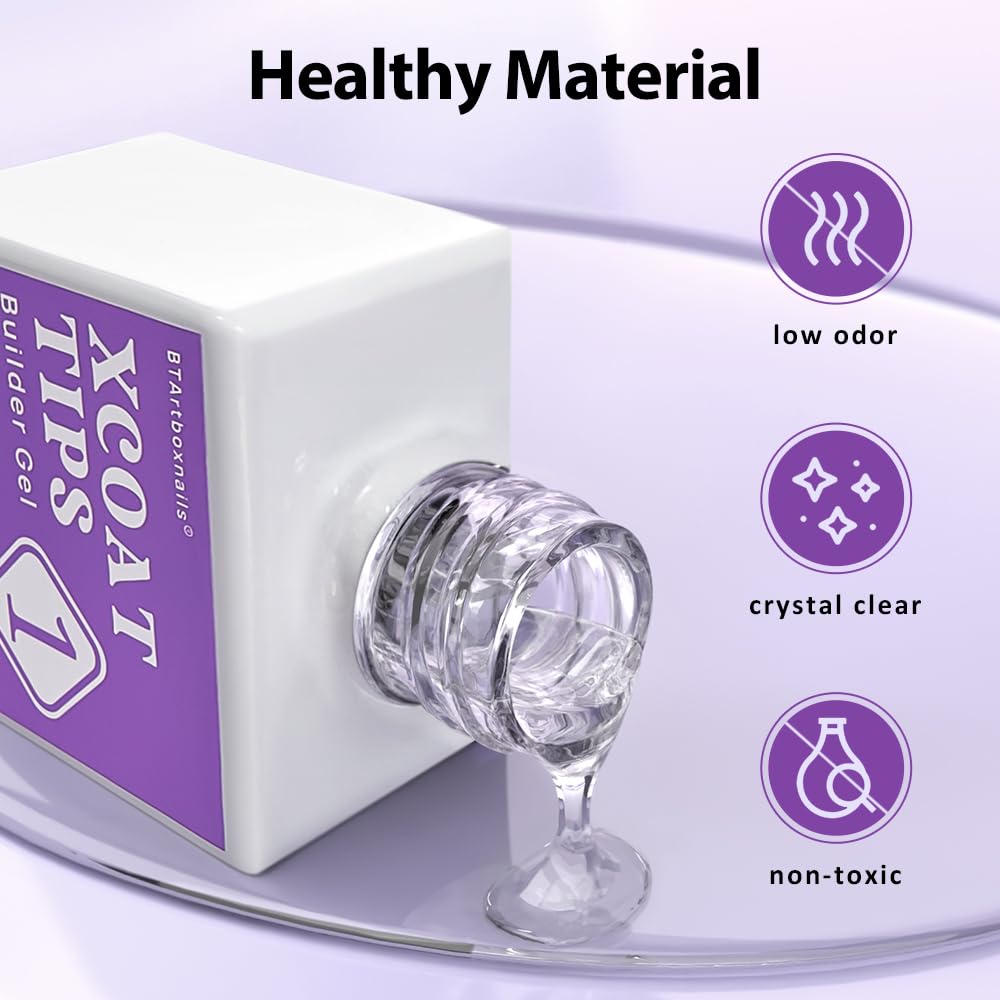 BTArtboxnails XCOATTIPS envase de 15 ml para uso profesional