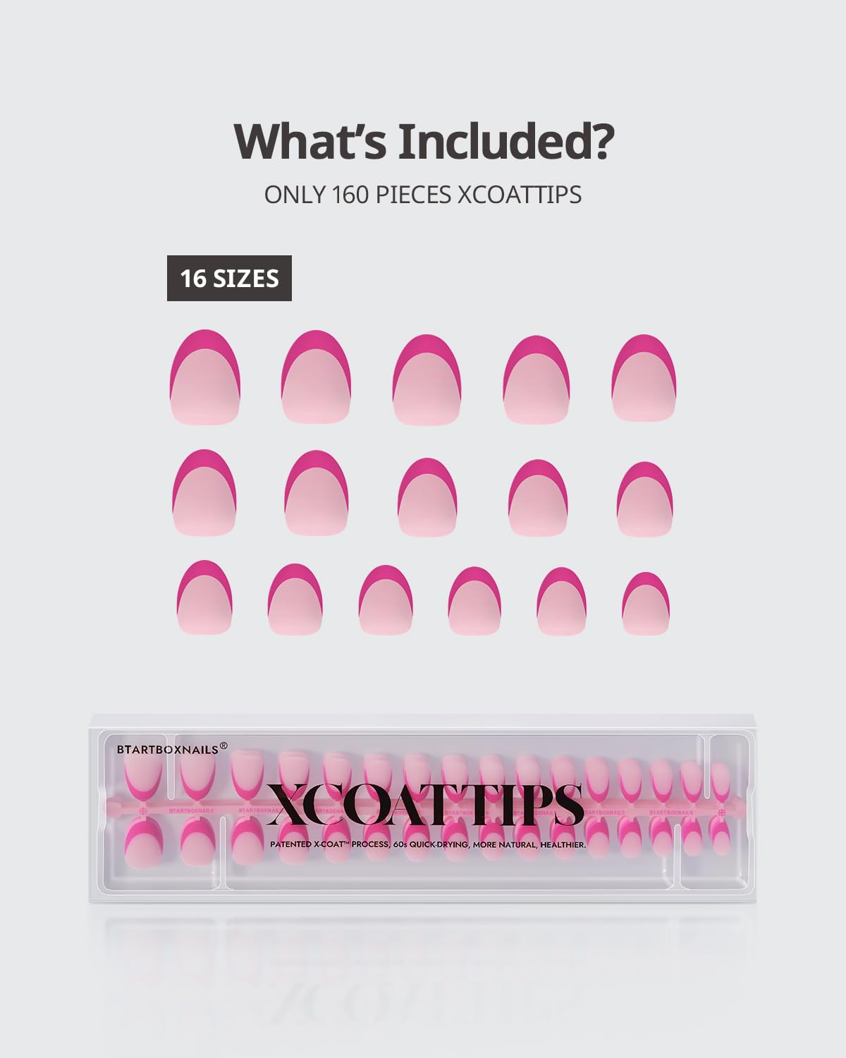 BTArtboxnails XCOATTIPS, retoque en casa cómodo para manicura rápida