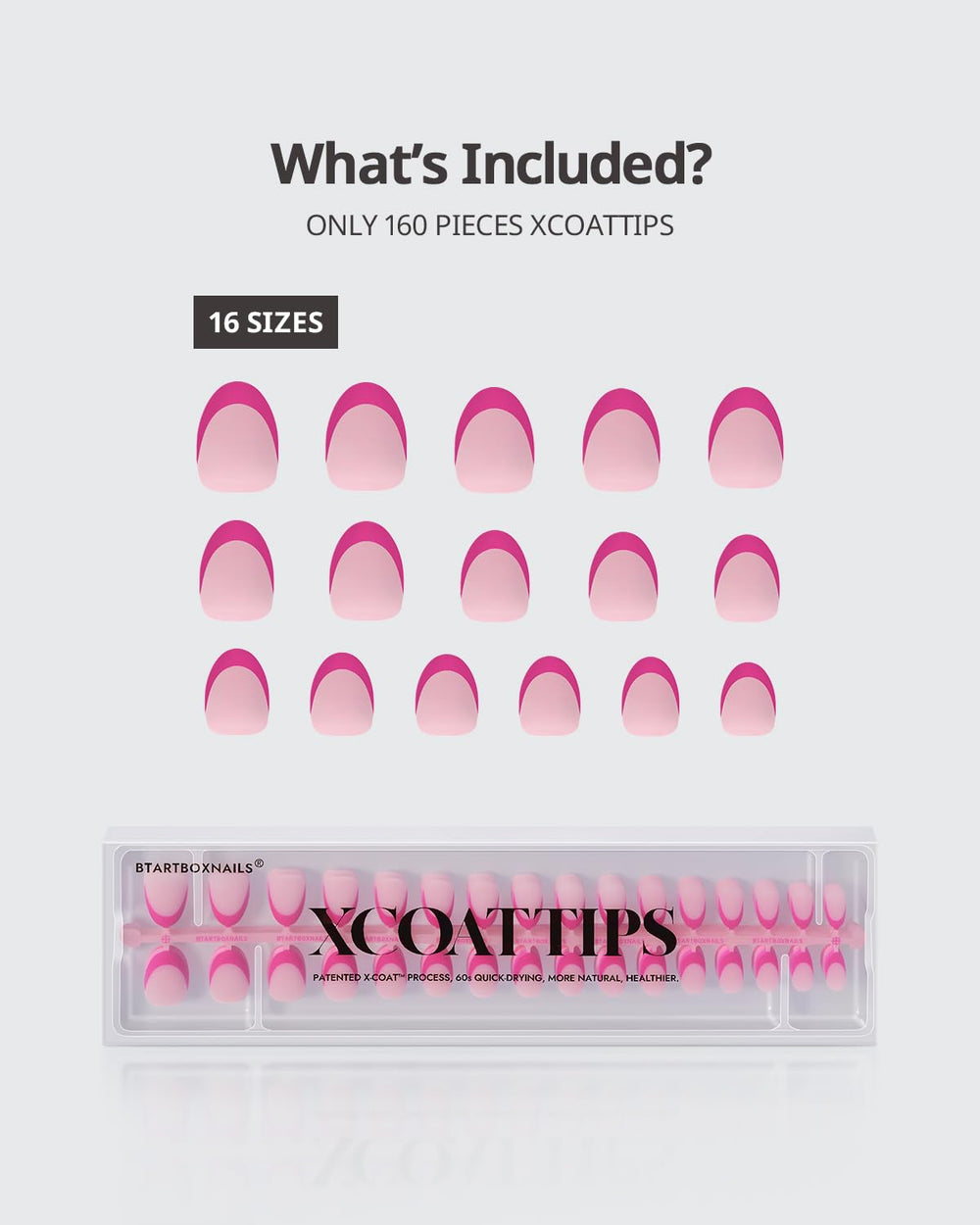BTArtboxnails XCOATTIPS, retoque en casa cómodo para manicura rápida