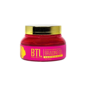 BTL gel para trenzas, fijación de alto rendimiento para peinados duraderos.