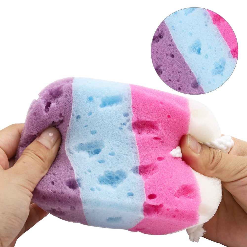 BTYMS esponja baño suave absorbente facilita crear espuma al enjuagar.