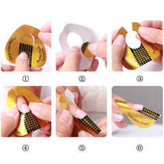 BTYMS forma de uñas con base gruesa para adhesión estable durante la aplicación.