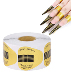 BTYMS formas de uñas acrílicas con forma de herradura dorada, ideal para extensiones precisas.