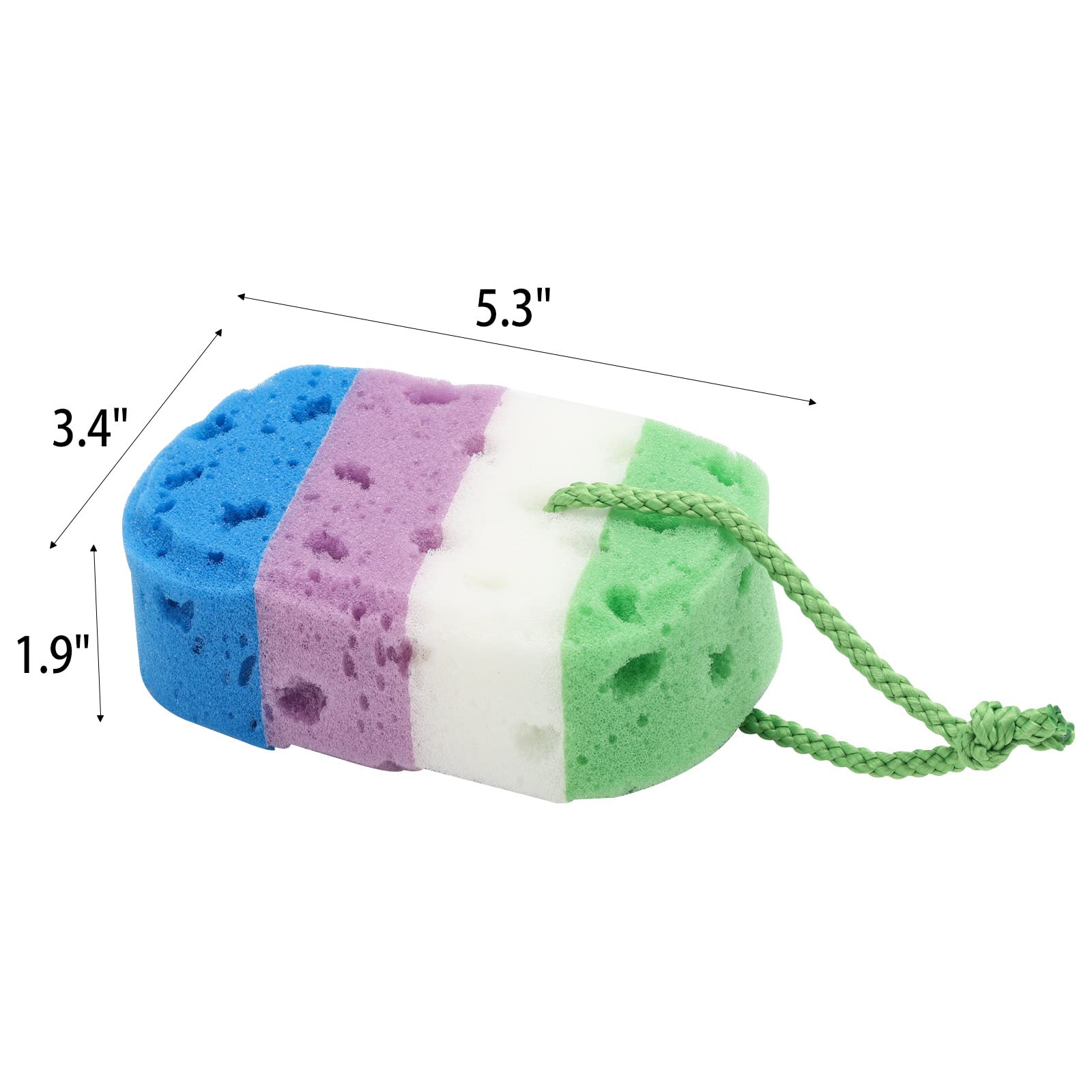 BTYMS esponja baño suave lufa para una experiencia de ducha lujosa.