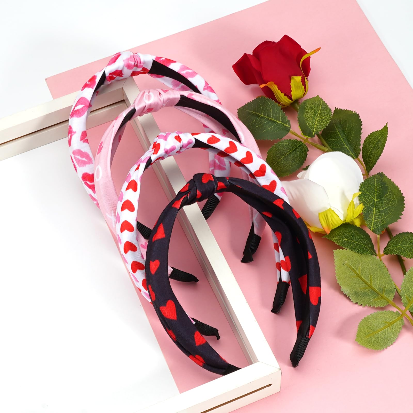 Budsmile valentines headbands para yoga y maquillaje con comodidad duradera
