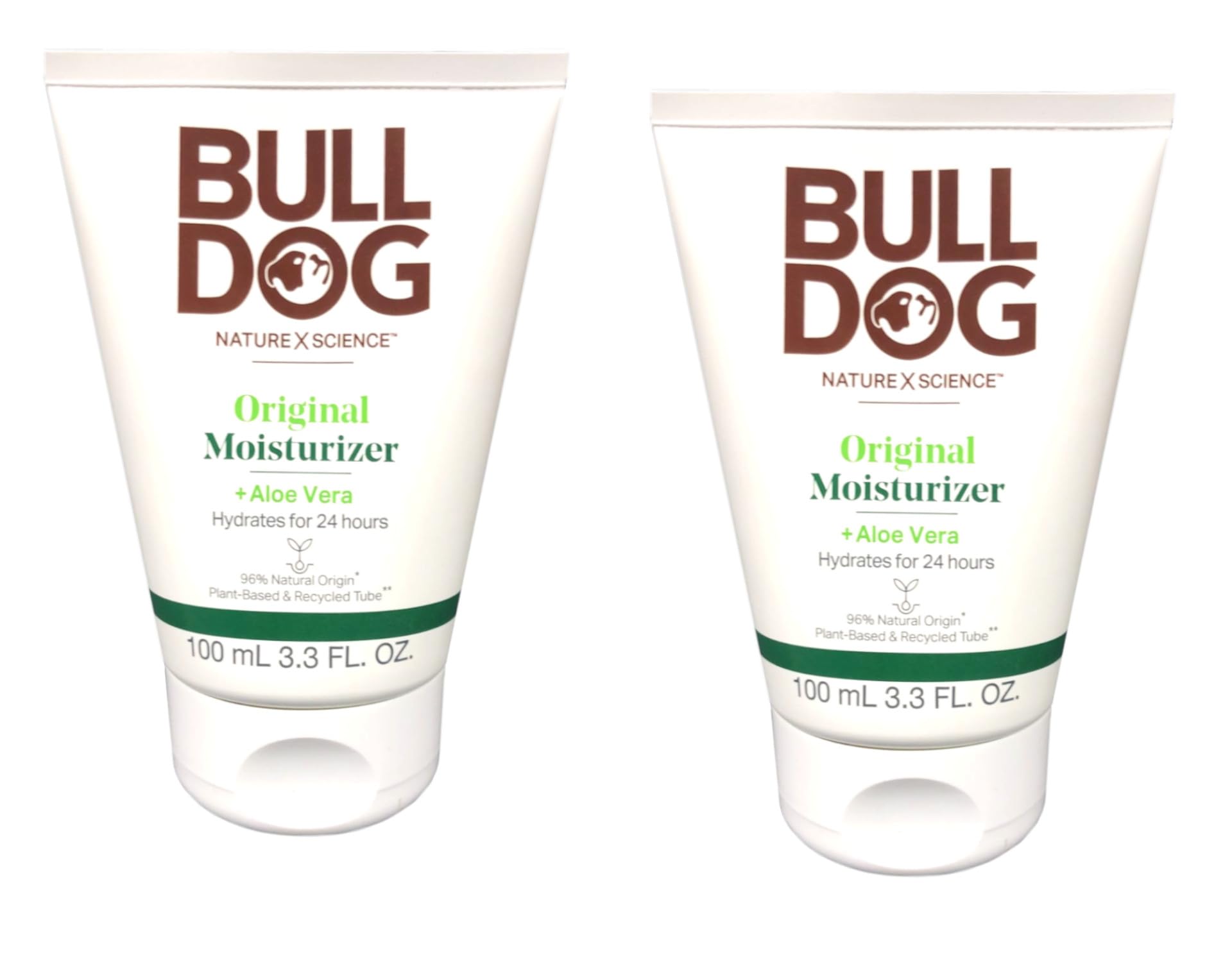 Bulldog Hidratante Original para Hombres con Aloe vera, botella de 97 ml, hidratación diaria.
