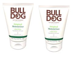 Bulldog Hidratante Original para Hombres con Aloe vera, botella de 97 ml, hidratación diaria.