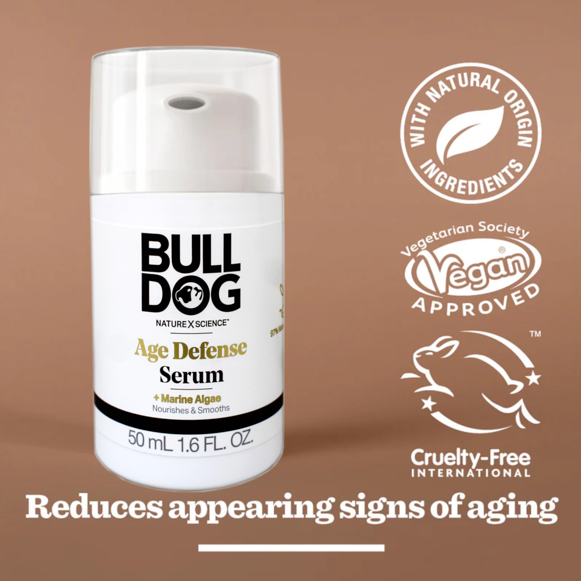 Absorción rápida del sérum Bulldog, ideal para mañanas ocupadas