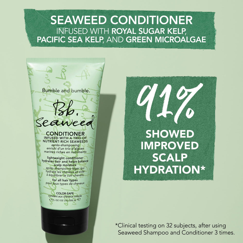 Bumble and bumble Seaweed Conditioner, envase viaje práctico para viajes cortos.